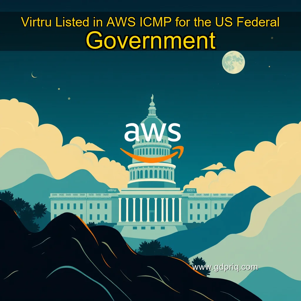 Artistic representation for Virtru Listed in AWS ICMP for the US Federal Government