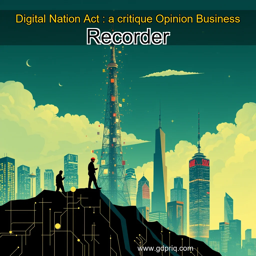 Artistic representation for Digital Nation Act : a critique Opinion Business Recorder