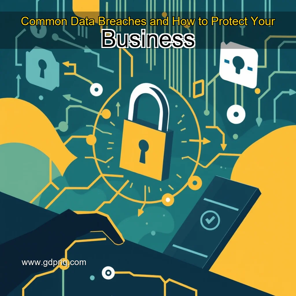 Artistic representation for Common Data Breaches and How to Protect Your Business